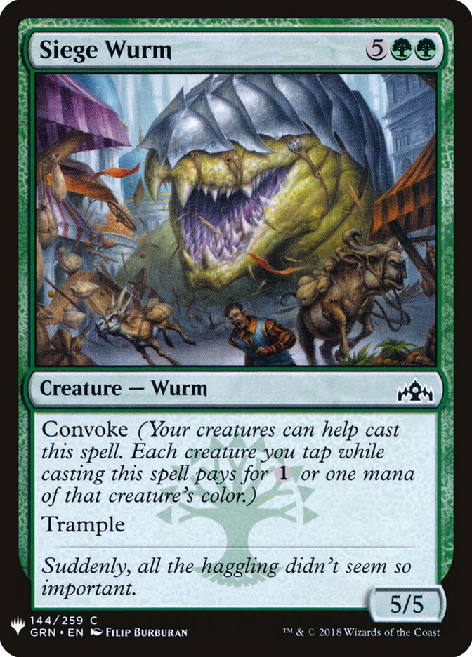 Siege Wurm [Mystery Booster] | Mindsight Gaming