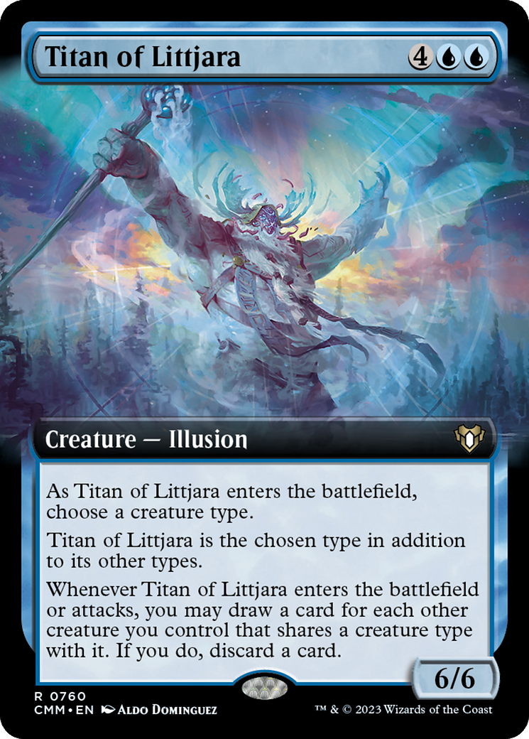 Titan of Littjara (Extended Art) [Commander Masters] | Mindsight Gaming