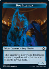 Dog Illusion // Ellywick Tumblestrum Emblem Double-Sided Token [Dungeons & Dragons: Adventures in the Forgotten Realms Tokens] | Mindsight Gaming