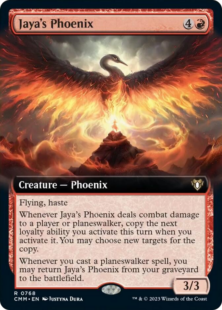 Jaya's Phoenix (Extended Art) [Commander Masters] | Mindsight Gaming