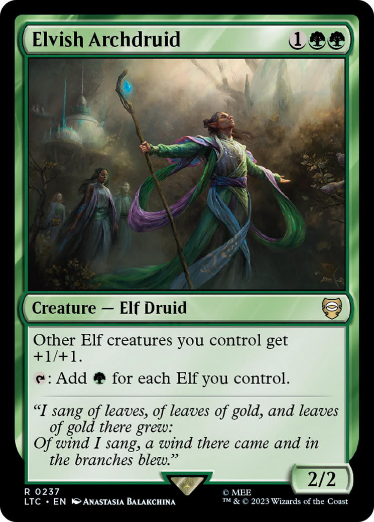 Elvish Archdruid [The Lord of the Rings: Tales of Middle-Earth Commander] | Mindsight Gaming