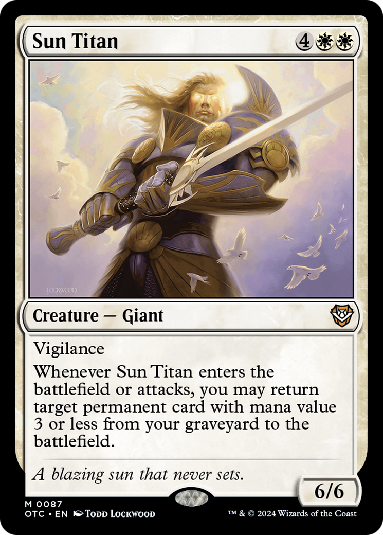 Sun Titan [Outlaws of Thunder Junction Commander] | Mindsight Gaming
