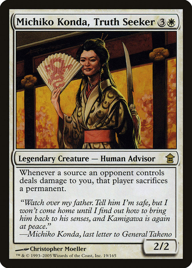 Michiko Konda, Truth Seeker [Saviors of Kamigawa] | Mindsight Gaming