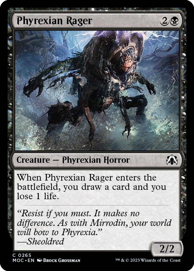 Phyrexian Rager [March of the Machine Commander] | Mindsight Gaming