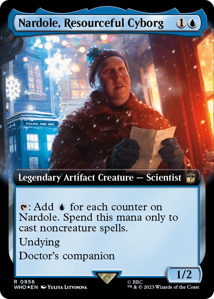 Nardole, Resourceful Cyborg (Extended Art) (Surge Foil) [Doctor Who] | Mindsight Gaming