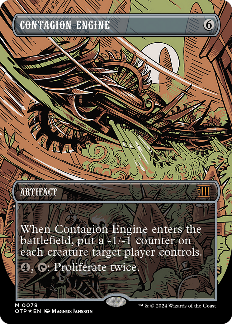 Contagion Engine (Textured Foil) [Outlaws of Thunder Junction: Breaking News] | Mindsight Gaming