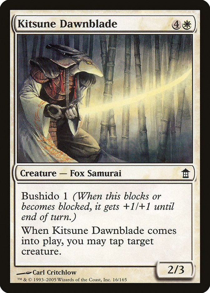 Kitsune Dawnblade [Saviors of Kamigawa] | Mindsight Gaming