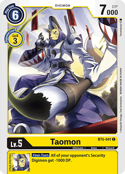 Taomon [BT5-041] [Battle of Omni] | Mindsight Gaming
