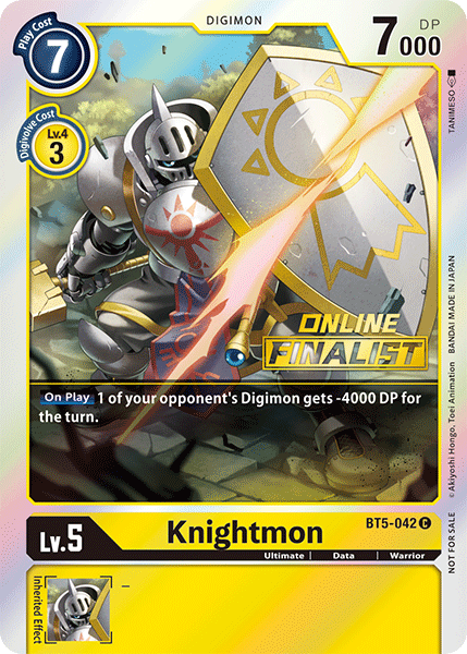 Knightmon [BT5-042] (Online Finalist) [Battle of Omni Promos] | Mindsight Gaming