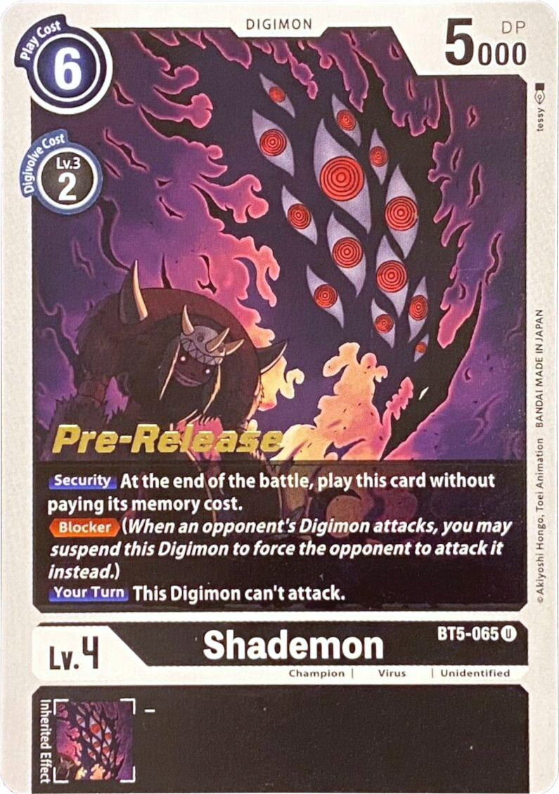 Shademon [BT5-065] [Battle of Omni Pre-Release Promos] | Mindsight Gaming