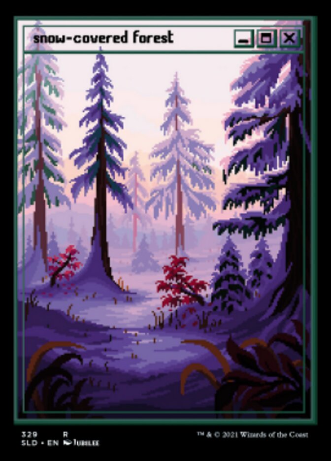 Snow-Covered Forest (Foil Etched) [Secret Lair Drop Series] | Mindsight Gaming