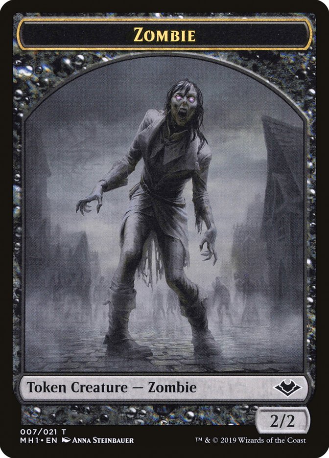 Zombie (007) // Myr (019) Double-Sided Token [Modern Horizons Tokens] | Mindsight Gaming