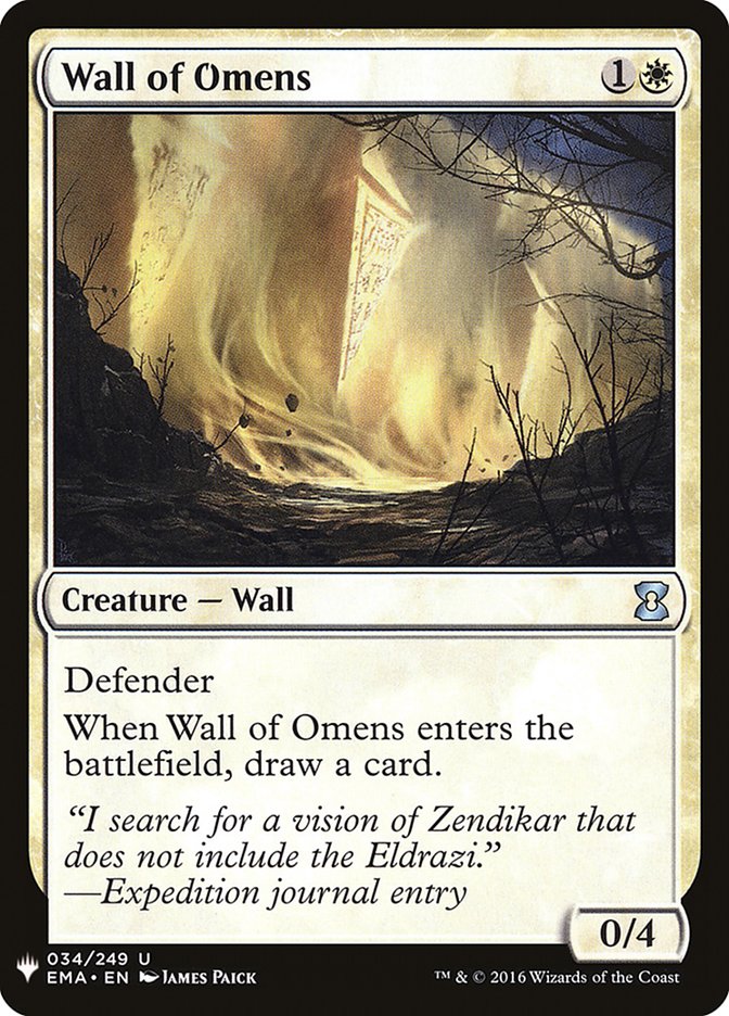 Wall of Omens [Mystery Booster] | Mindsight Gaming
