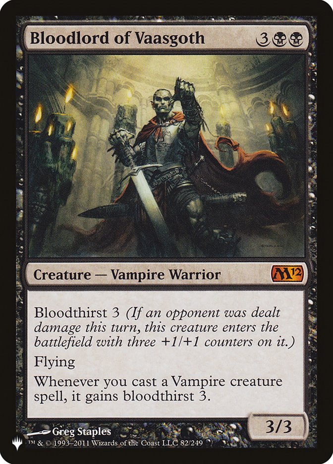 Bloodlord of Vaasgoth [The List] | Mindsight Gaming