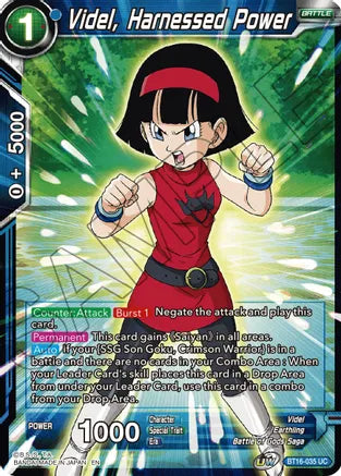 Videl, Harnessed Power (BT16-035) [Realm of the Gods] | Mindsight Gaming