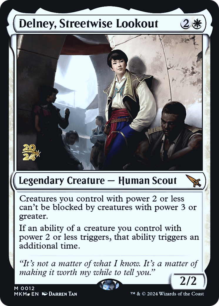 Delney, Streetwise Lookout [Murders at Karlov Manor Prerelease Promos] | Mindsight Gaming