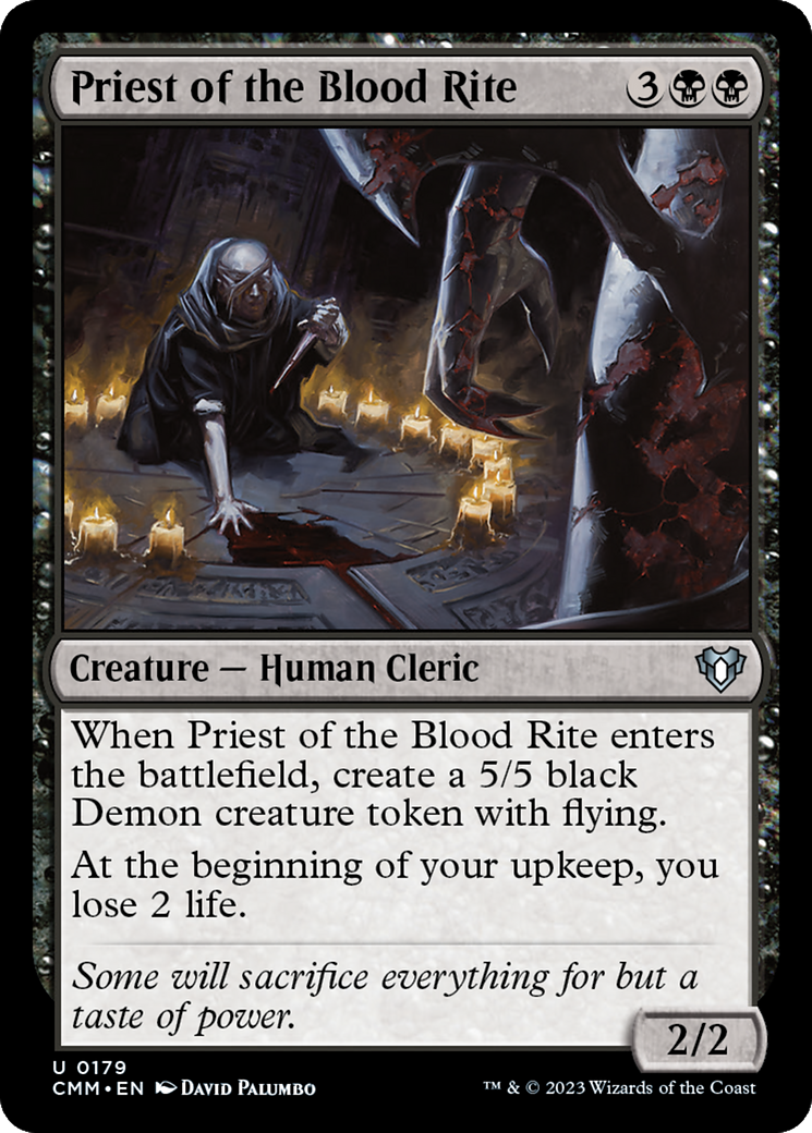 Priest of the Blood Rite [Commander Masters] | Mindsight Gaming