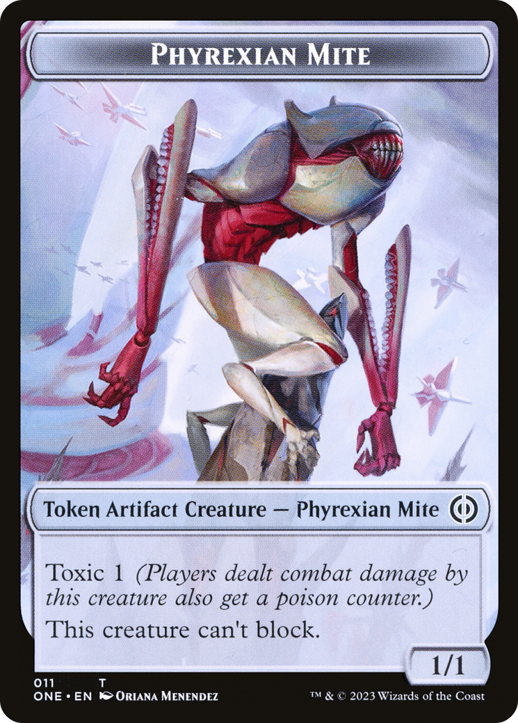 Phyrexian Mite (011) // Drone Double-Sided Token [Phyrexia: All Will Be One Tokens] | Mindsight Gaming