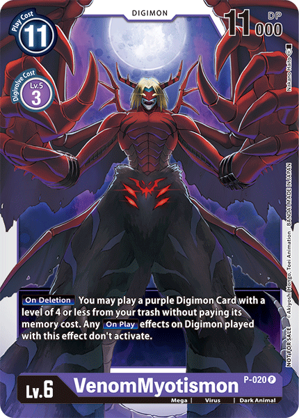 VenomMyotismon [P-020] [Promotional Cards] | Mindsight Gaming
