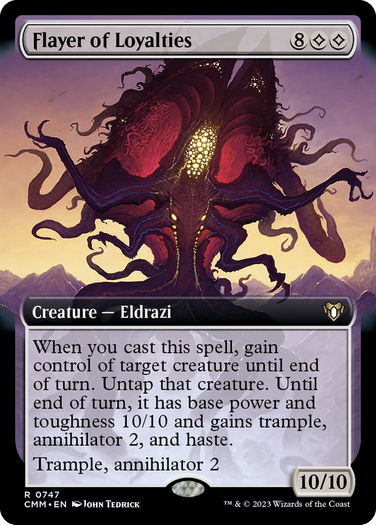 Flayer of Loyalties (Extended Art) [Commander Masters] | Mindsight Gaming