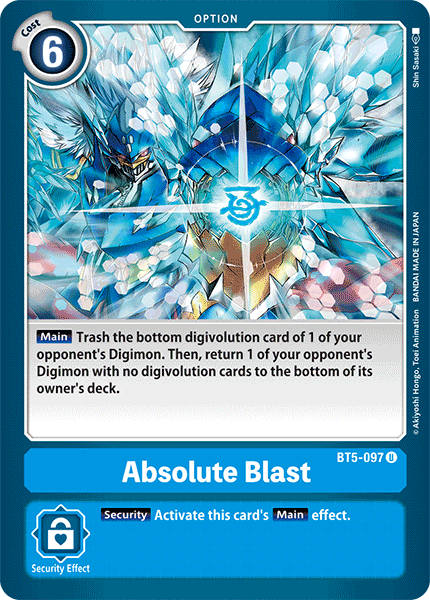 Absolute Blast [BT5-097] [Battle of Omni] | Mindsight Gaming