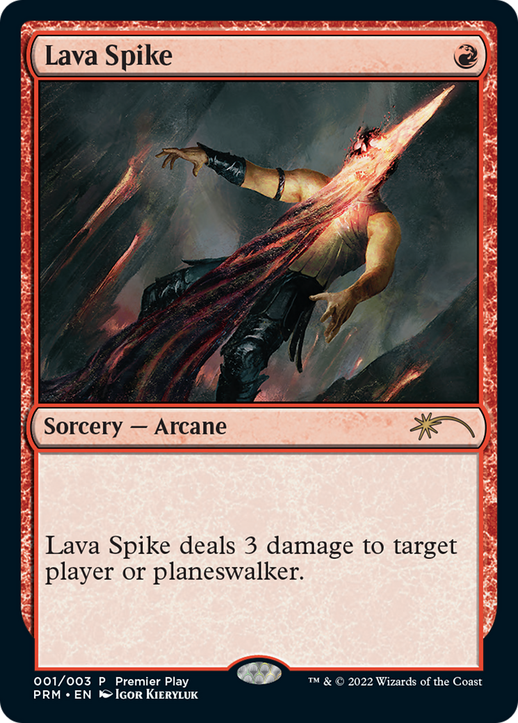 Lava Spike (Premier Play) [Pro Tour Promos] | Mindsight Gaming