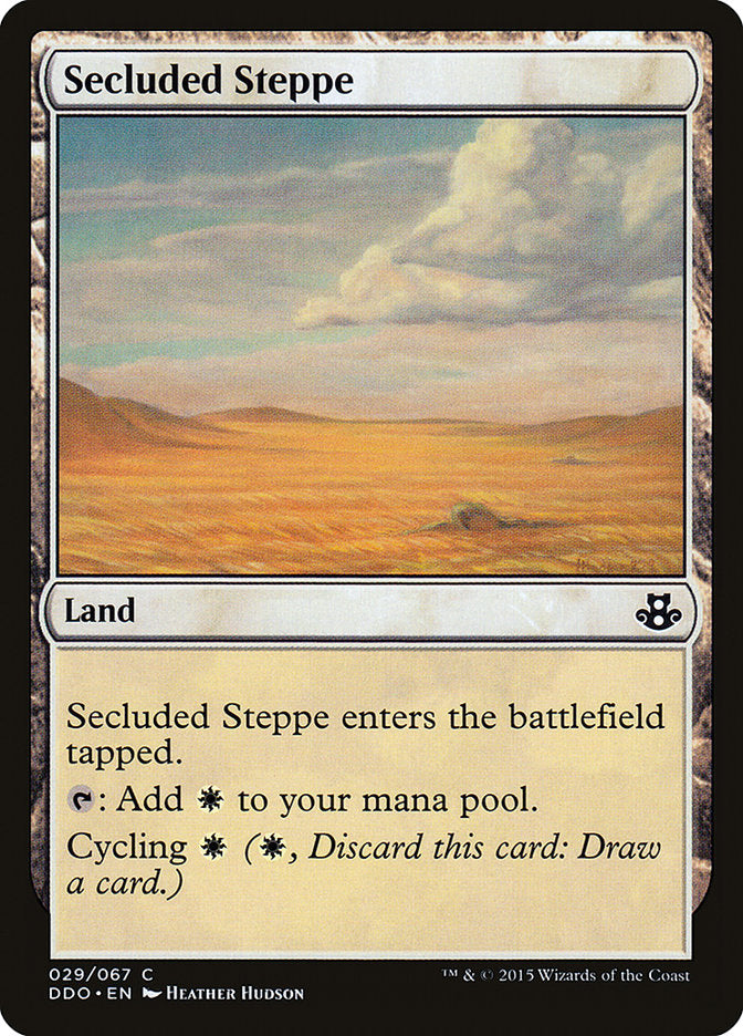 Secluded Steppe [Duel Decks: Elspeth vs. Kiora] | Mindsight Gaming