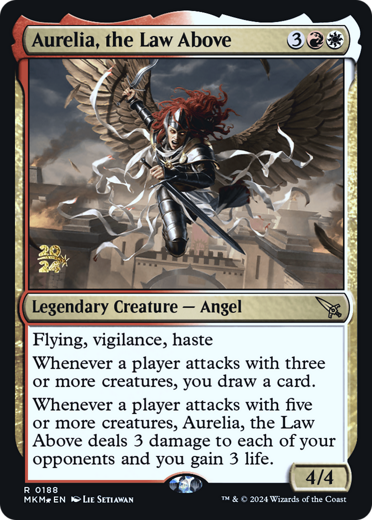 Aurelia, the Law Above [Murders at Karlov Manor Prerelease Promos] | Mindsight Gaming