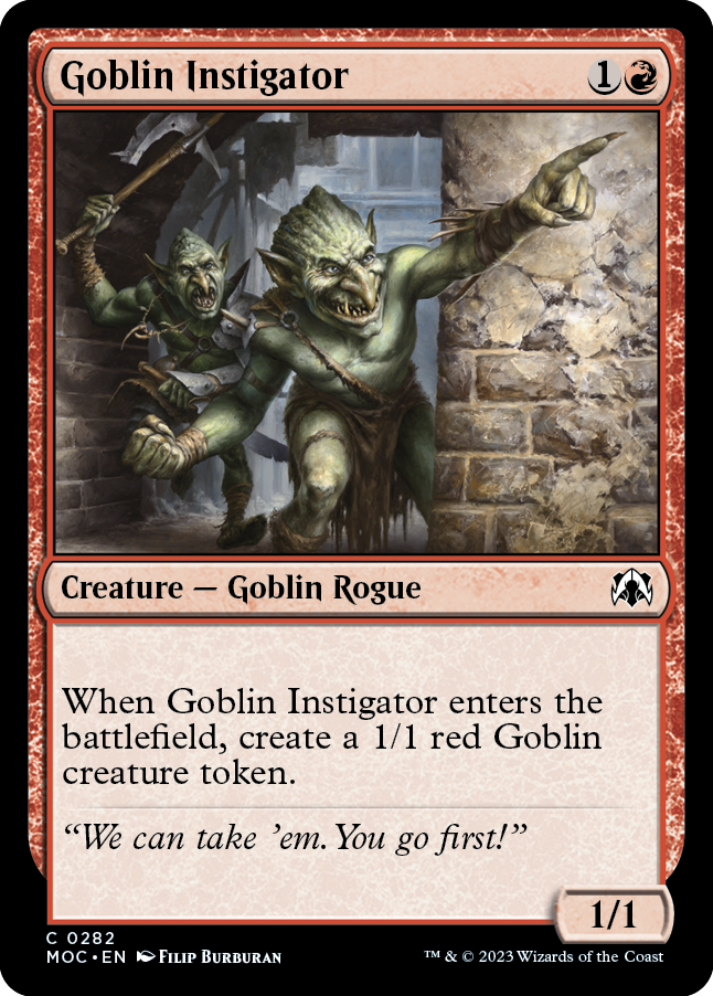 Goblin Instigator [March of the Machine Commander] | Mindsight Gaming