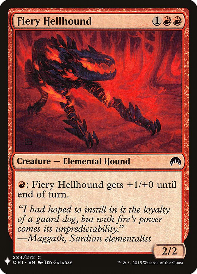 Fiery Hellhound [Mystery Booster] | Mindsight Gaming