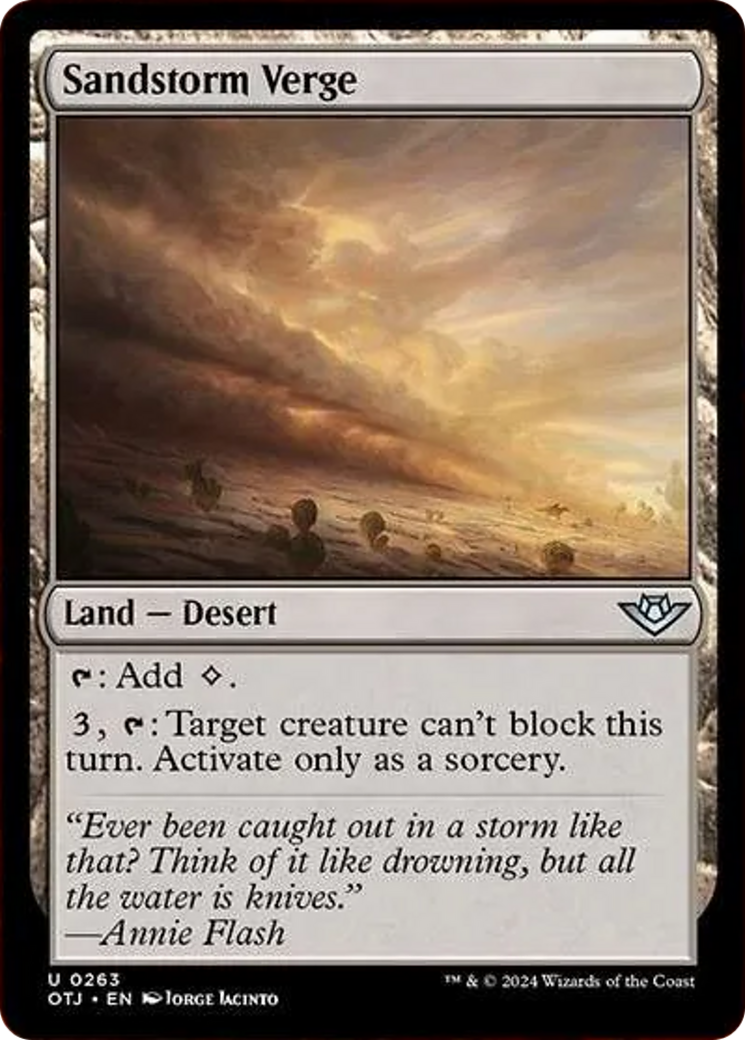 Sandstorm Verge [Outlaws of Thunder Junction] | Mindsight Gaming
