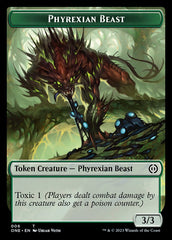 Rebel // Phyrexian Beast Double-Sided Token [Phyrexia: All Will Be One Tokens] | Mindsight Gaming