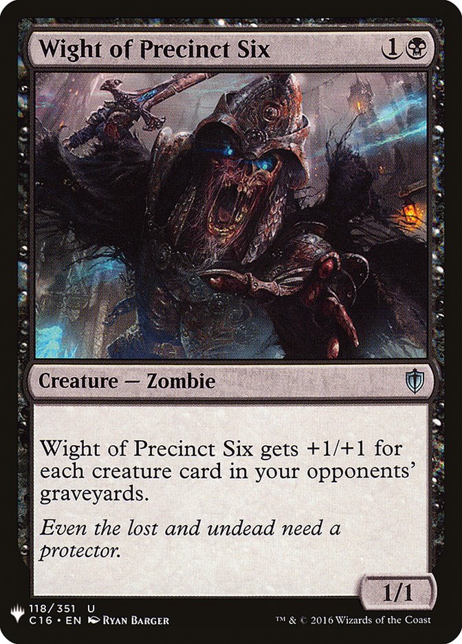 Wight of Precinct Six [Mystery Booster] | Mindsight Gaming