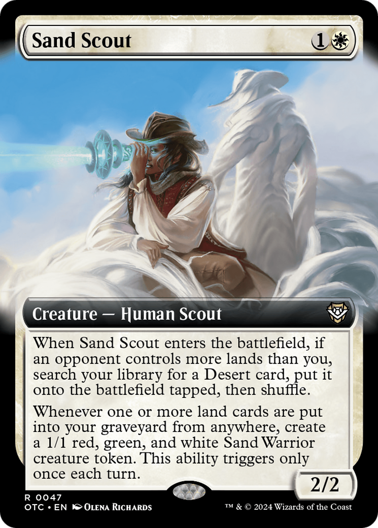 Sand Scout (Extended Art) [Outlaws of Thunder Junction Commander] | Mindsight Gaming