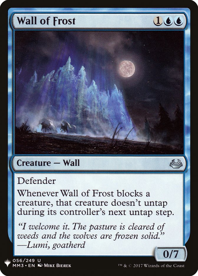 Wall of Frost [Mystery Booster] | Mindsight Gaming