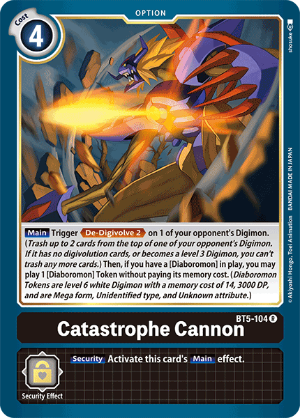 Catastrophe Cannon [BT5-104] [Battle of Omni] | Mindsight Gaming