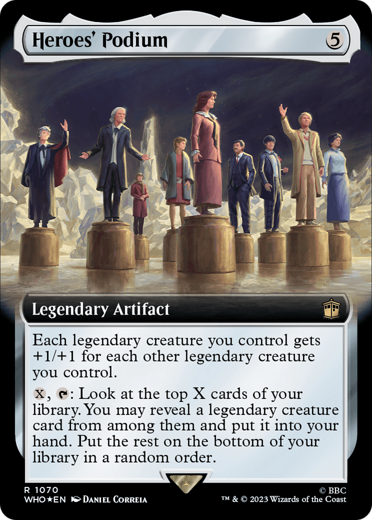Heroes' Podium (Extended Art) (Surge Foil) [Doctor Who] | Mindsight Gaming