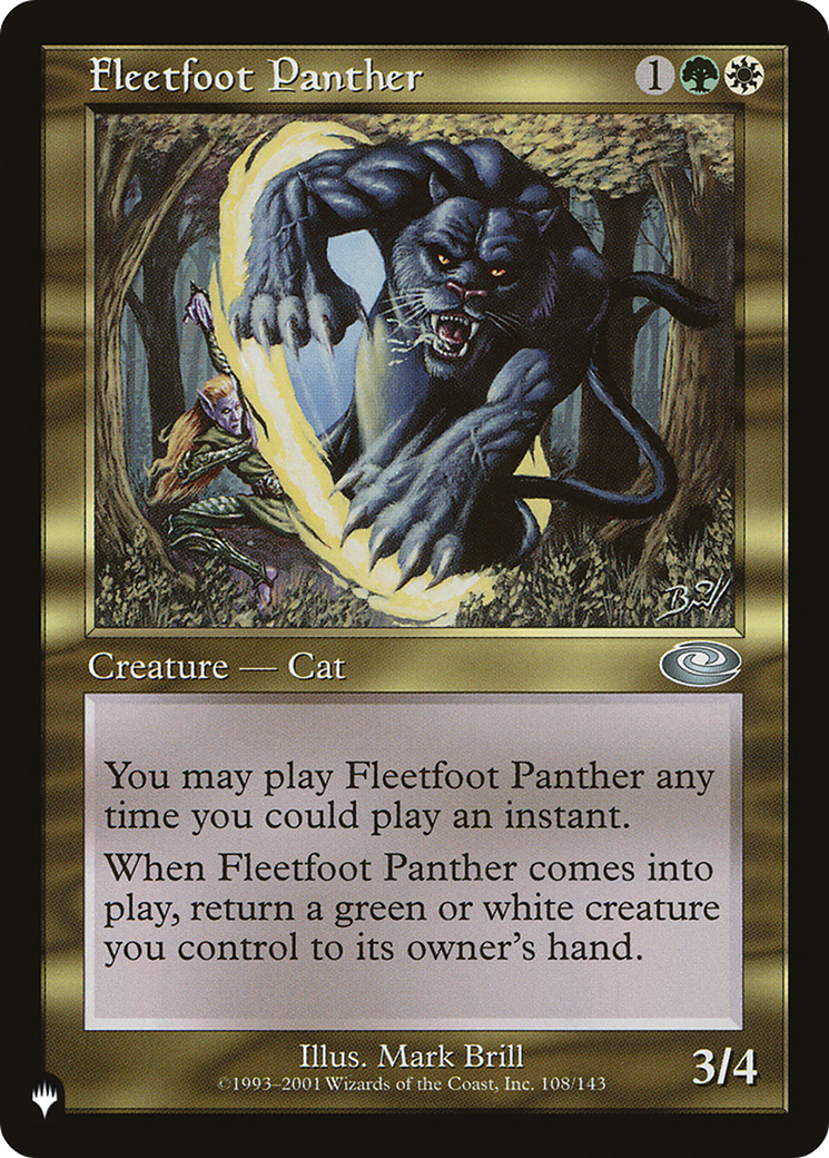 Fleetfoot Panther [The List] | Mindsight Gaming