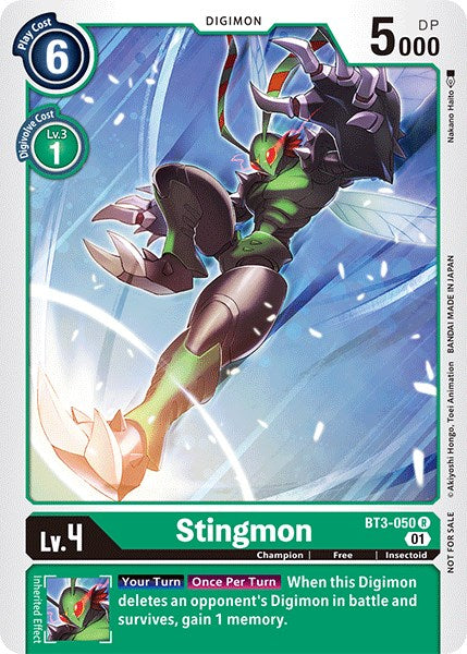 Stingmon [BT3-050] (Winner Pack Double Diamond) [Release Special Booster Promos] | Mindsight Gaming