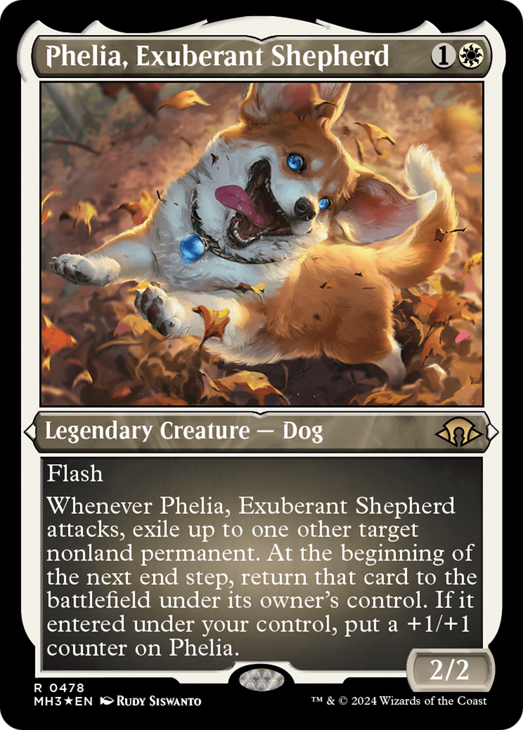 Phelia, Exuberant Shepherd (Foil Etched) [Modern Horizons 3] | Mindsight Gaming