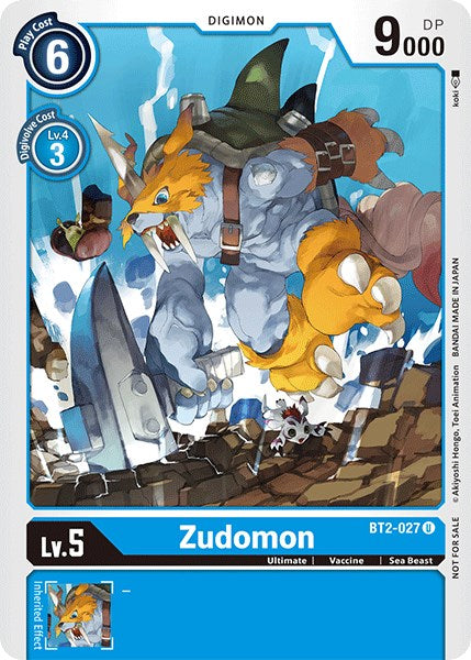 Zudomon [BT2-027] (Official Tournament Pack Vol.3) [Release Special Booster Promos] | Mindsight Gaming