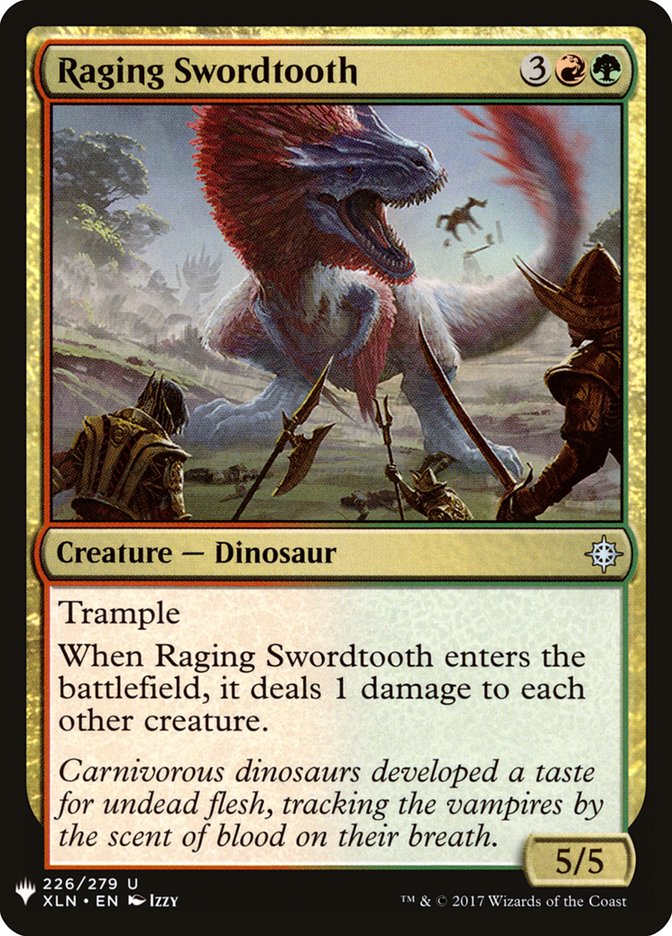 Raging Swordtooth [Mystery Booster] | Mindsight Gaming
