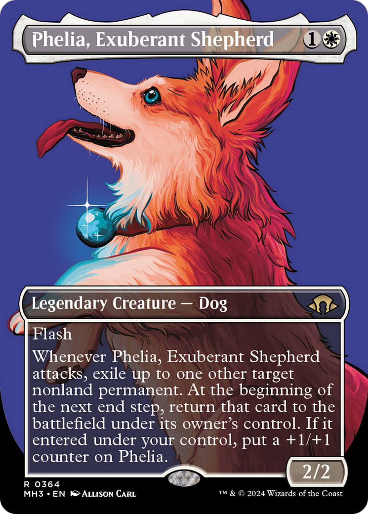 Phelia, Exuberant Shepherd (Borderless) [Modern Horizons 3] | Mindsight Gaming