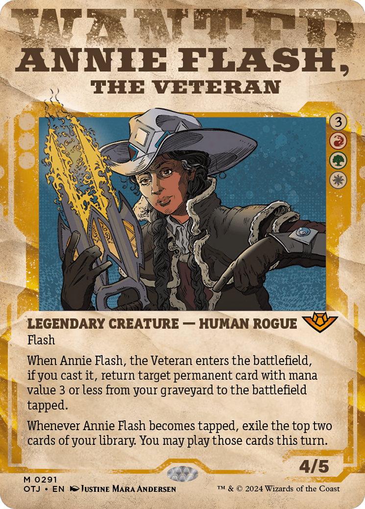 Annie Flash, the Veteran (Showcase) [Outlaws of Thunder Junction] | Mindsight Gaming