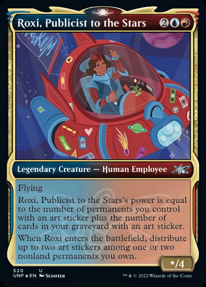 Roxi, Publicist to the Stars (Showcase) (Galaxy Foil) [Unfinity] | Mindsight Gaming