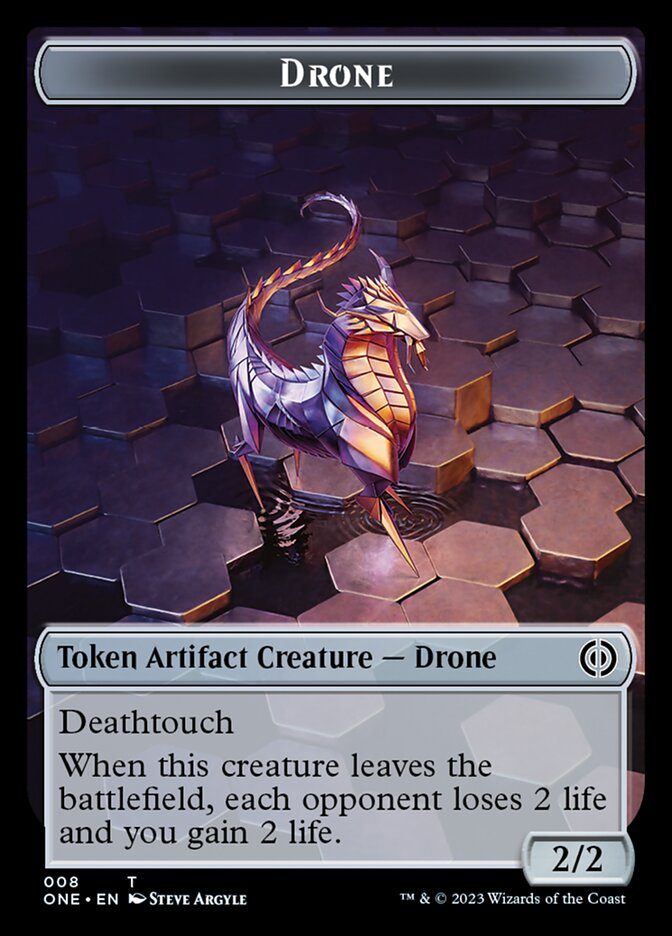 Drone Token [Phyrexia: All Will Be One Tokens] | Mindsight Gaming