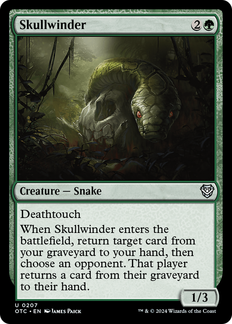 Skullwinder [Outlaws of Thunder Junction Commander] | Mindsight Gaming