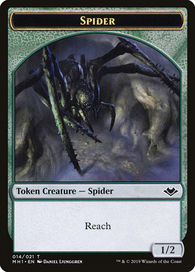 Elemental (008) // Spider (014) Double-Sided Token [Modern Horizons Tokens] | Mindsight Gaming
