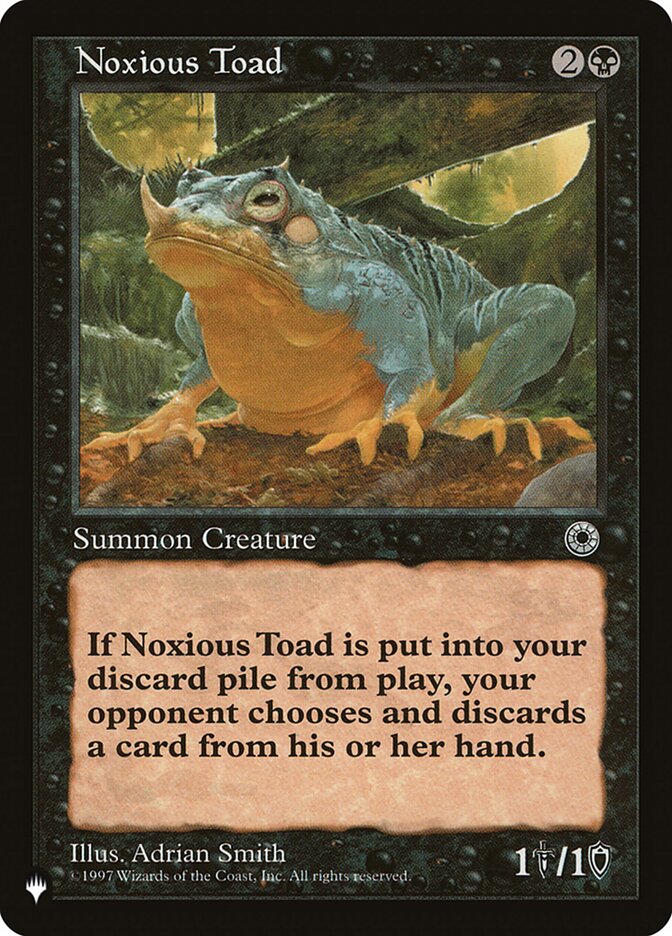 Noxious Toad [The List] | Mindsight Gaming