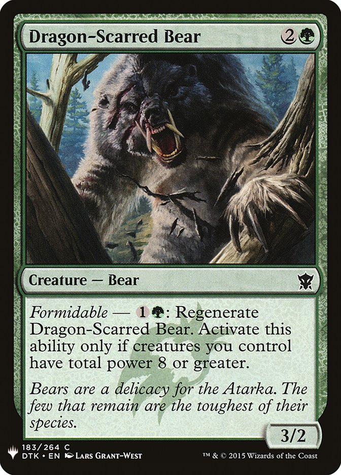 Dragon-Scarred Bear [Mystery Booster] | Mindsight Gaming